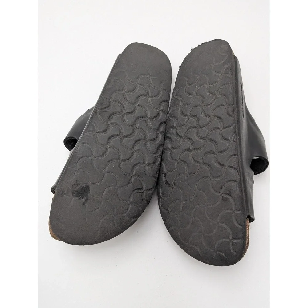 Birkenstock Sandals Mens 36 Black Arizona Slide Two Strap Cork Footbed Casual